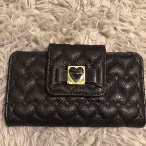 Betsey Johnson Quilted Heart Wallet